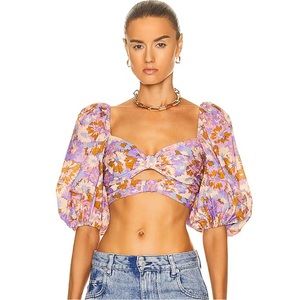 Authentic! Zimmermann Violet twist front bodice